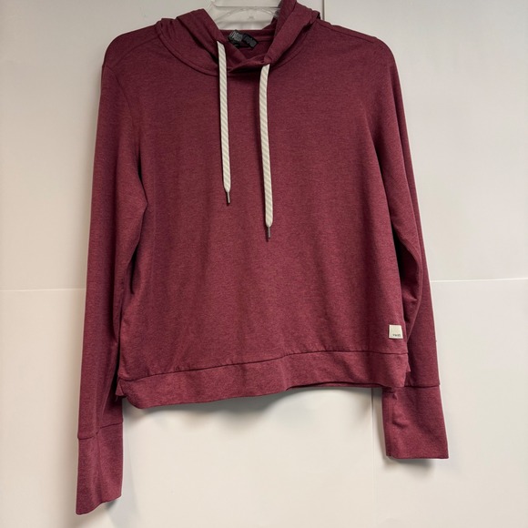 Vuori Tops - Vuori Halo Essential Hoodie Women's Medium Red Heathered Sweatshirt Dreamknit